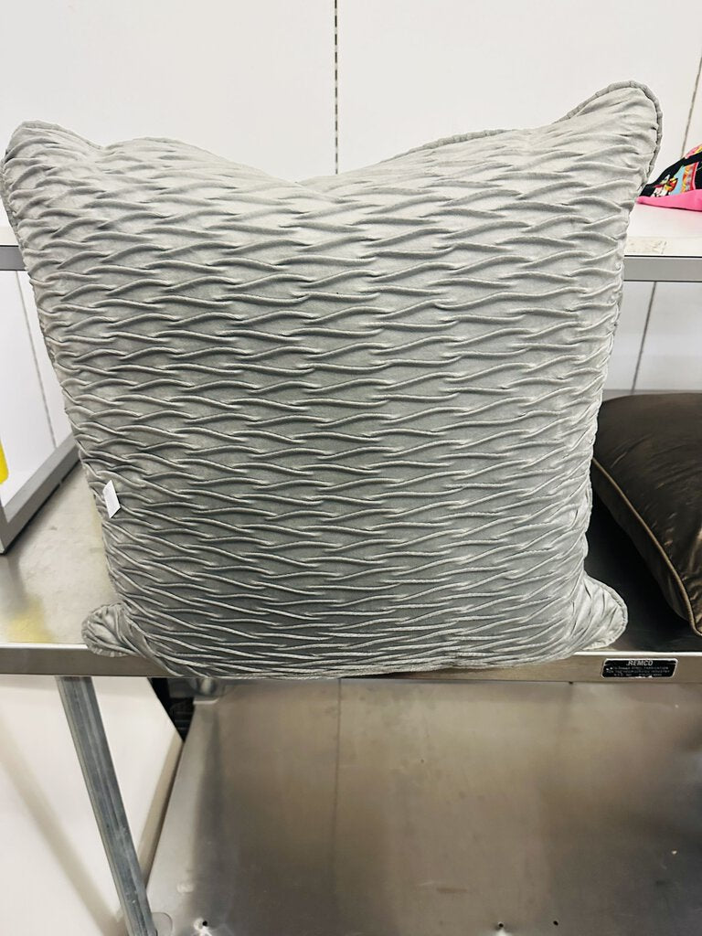 Grey Charcoal Stripped Pillow