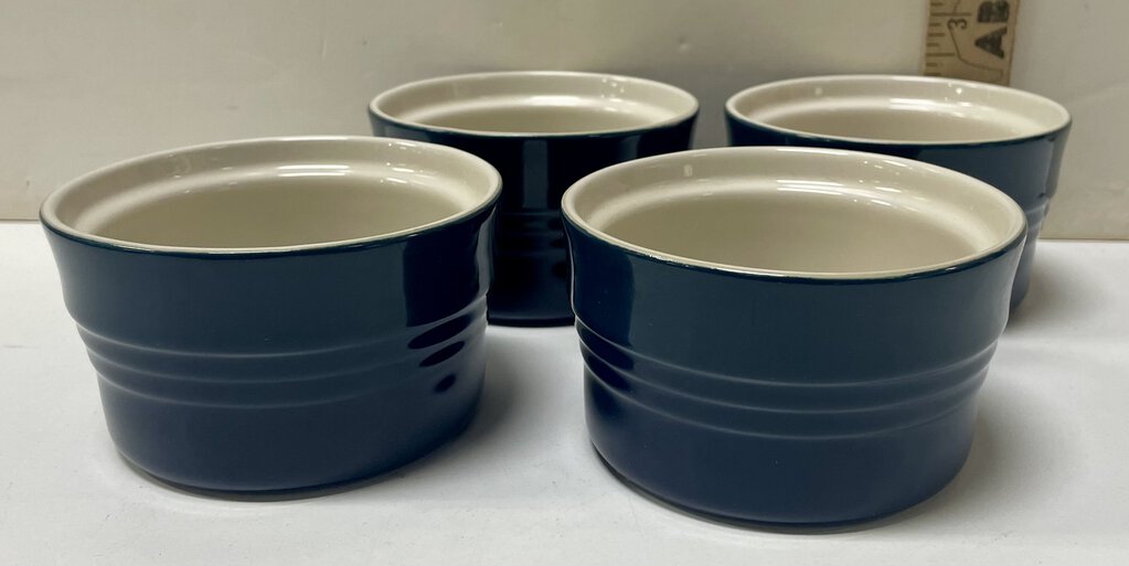 Le Creuset Navy Blue Ramekin Set of 4