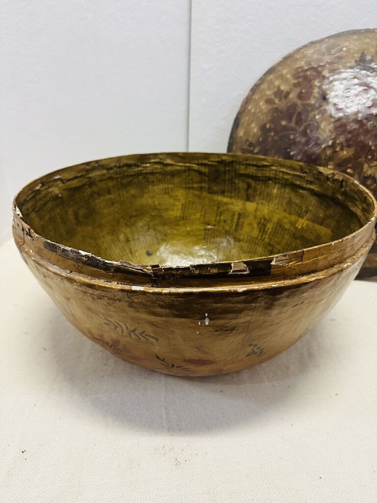 Asian Paper Mache Bowl