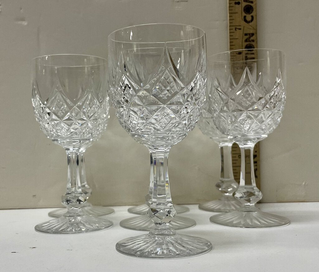 Vintage Baccarat Colbert Cut Crystal Cordial Glasses (Set of 7)