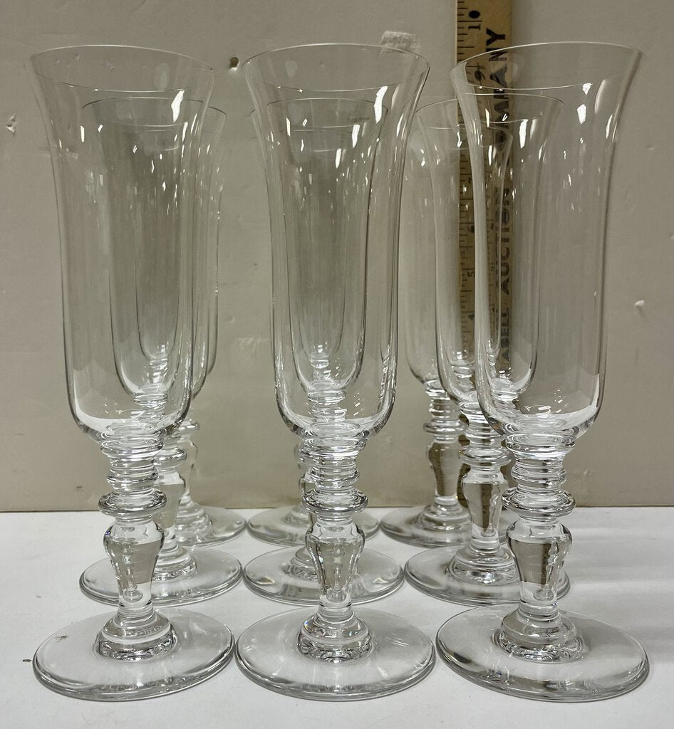 Vintage Baccarat Provence Fluted Champagne Glasses (Set of 4)