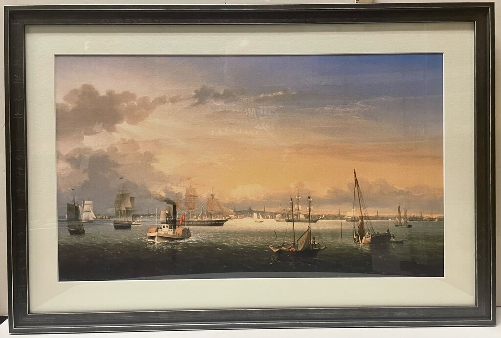 Fitz Henry Boston Harbor 1854 Print