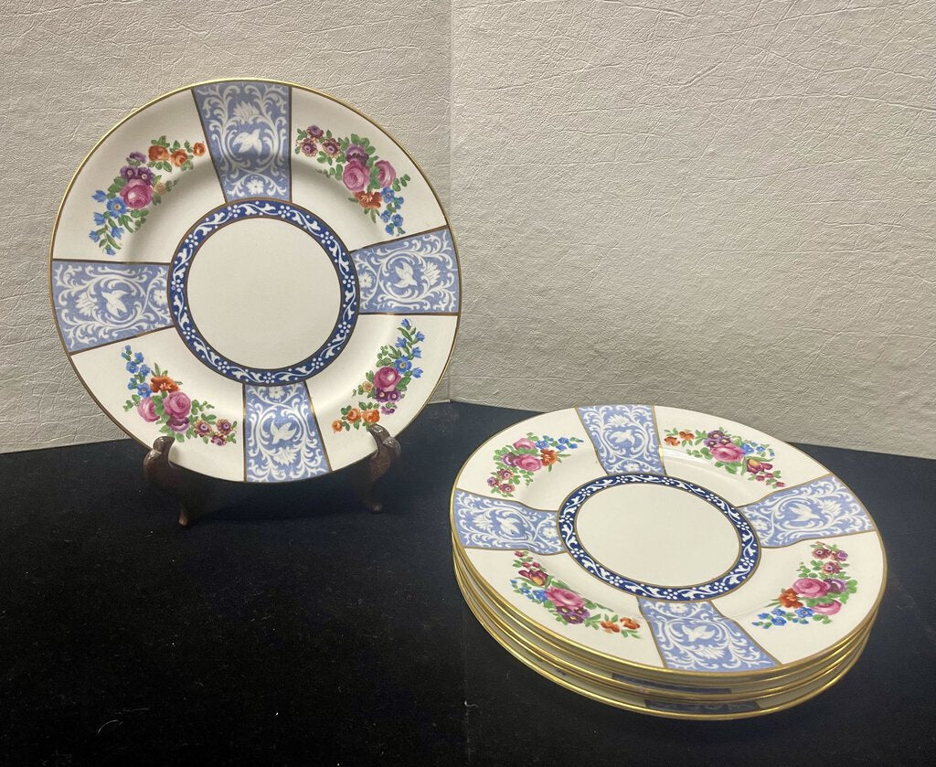 Crown Staffordshire Floral Plate 8" A6548 (Set of 6)