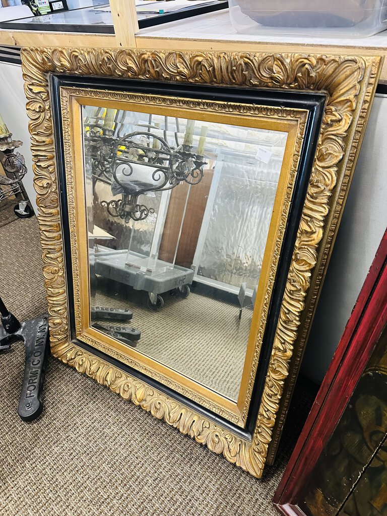 Neiman Marcus Beveled Gilt Mirror 35x41