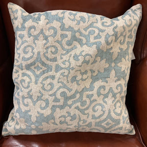 Pier 1 Blue & Tan Accent Pillow