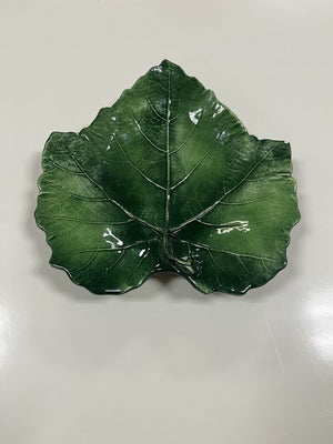 Green Leaf Dish Handmade Italy