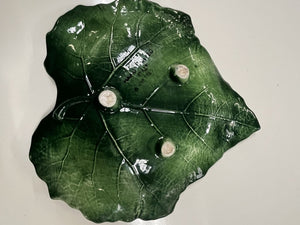 Green Leaf Dish Handmade Italy