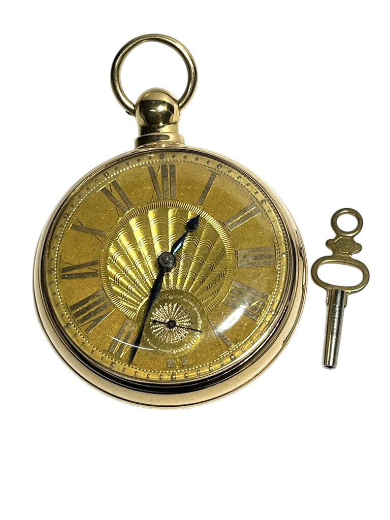 Appleton Tracy Co Waltham 18K Gold Pocket Watch 1884 by Miss Daisy's Consignment & Auction House