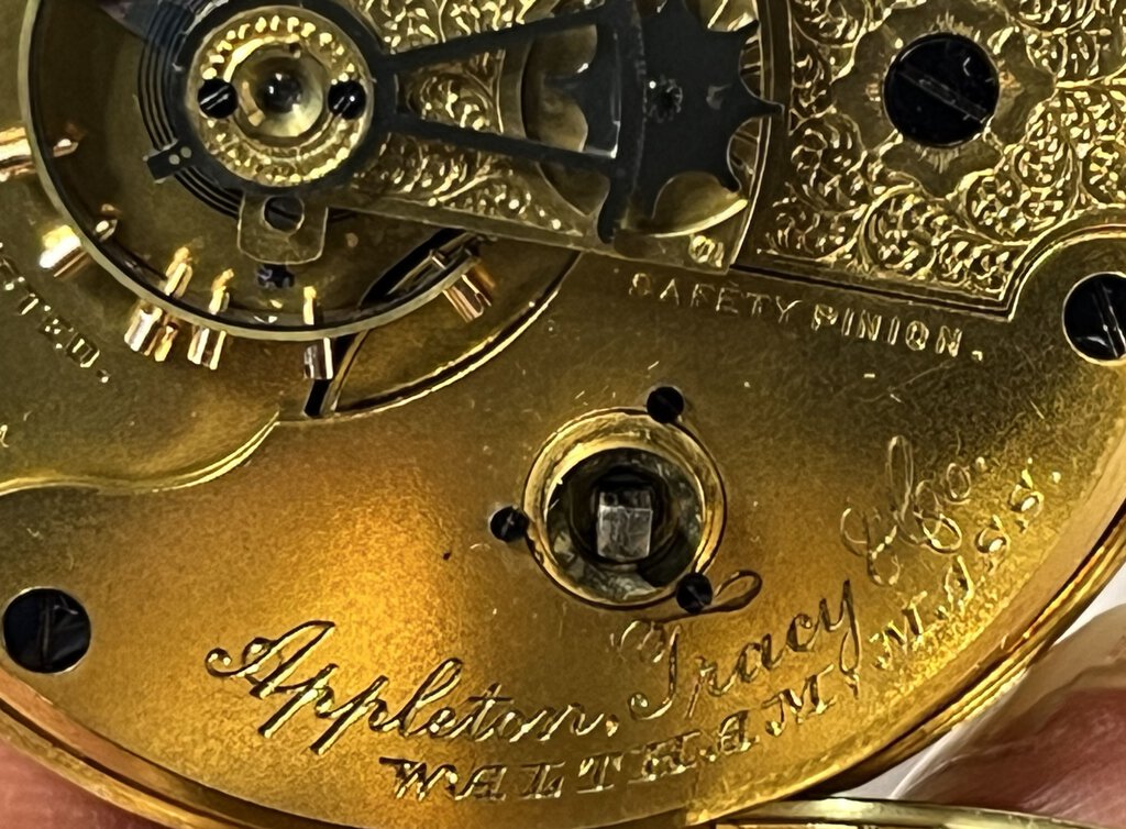 Appleton Tracy Co Waltham 18K Gold Pocket Watch 1884