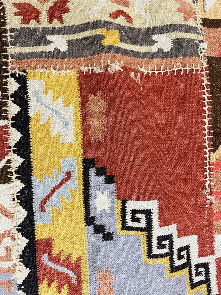 Turkish Patchwork Kilim Rug 108 x 141