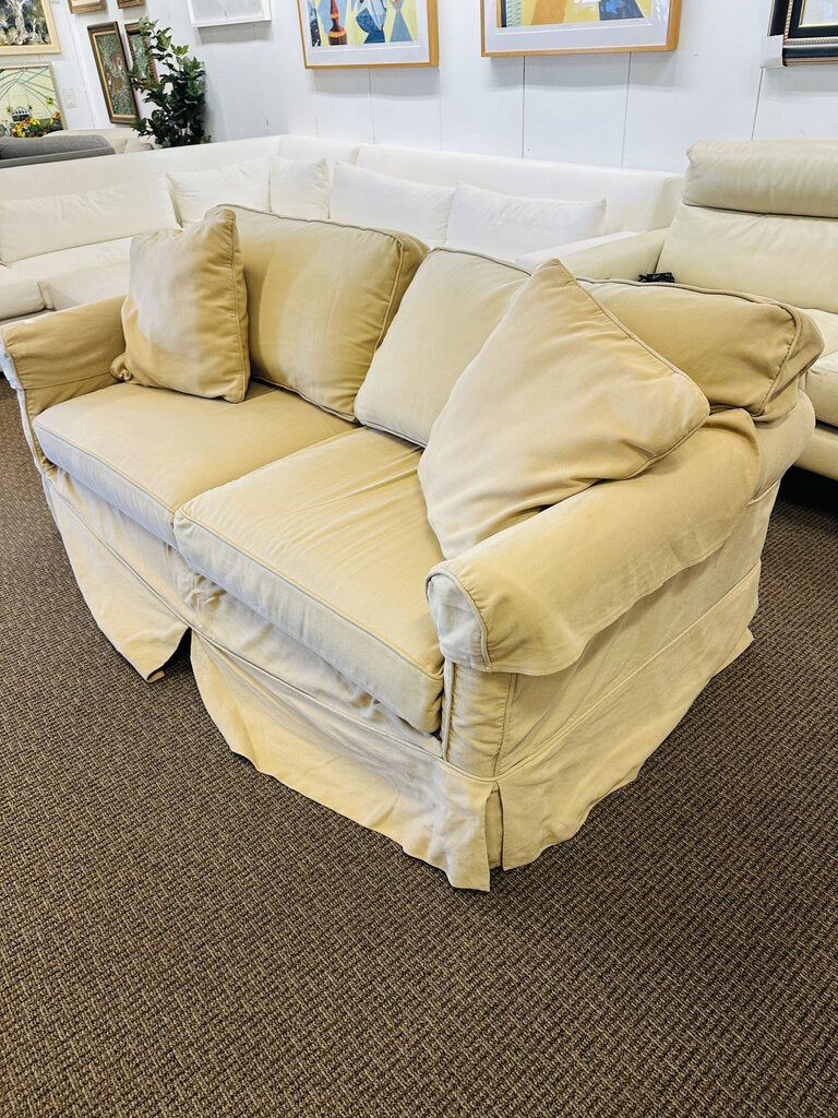 Slipcover Sleeper Sofa 80" W.