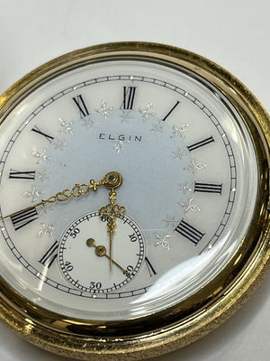 Antique Elgin Gold Filled Hunter Case Pocket Watch