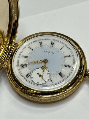 Antique Elgin Gold Filled Hunter Case Pocket Watch