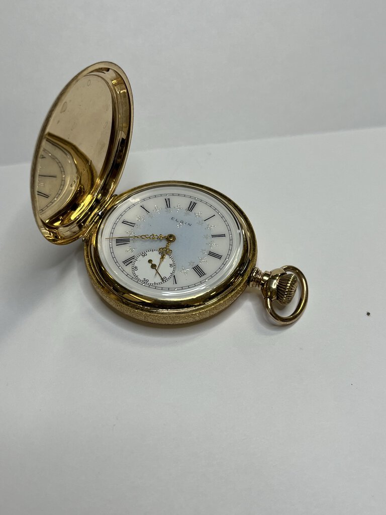 Antique Elgin Gold Filled Hunter Case Pocket Watch