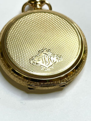 Antique Elgin Gold Filled Hunter Case Pocket Watch