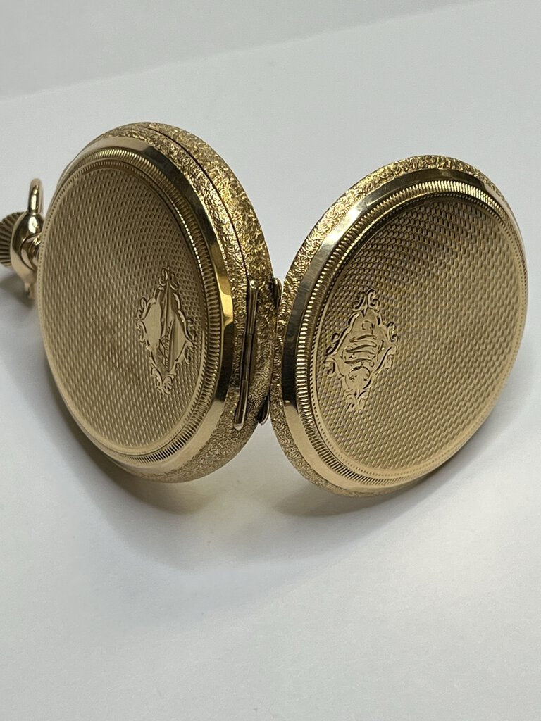 Antique Elgin Gold Filled Hunter Case Pocket Watch