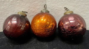 Blown Glass Holiday Ball Assortment 9 Chinese & German