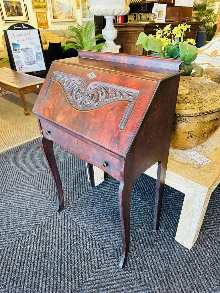 Vintage Mahogany Secretary Desk 26x14x39