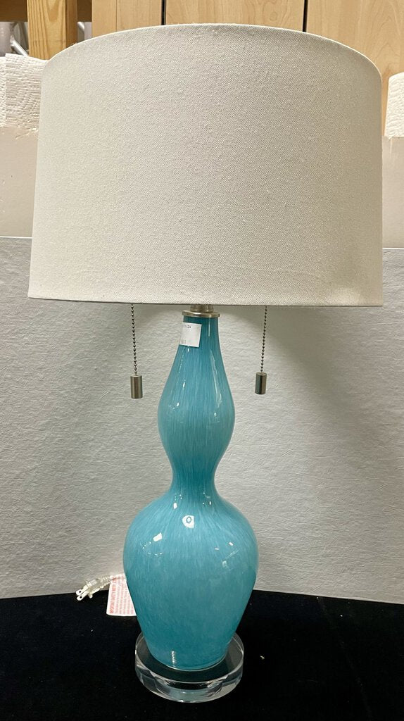 Lamps Plus Glazed Blue Green Contemporary Style Gourd Lamp