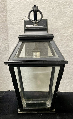 Black Hanging Lantern Style Wall Sconces (PAIR)