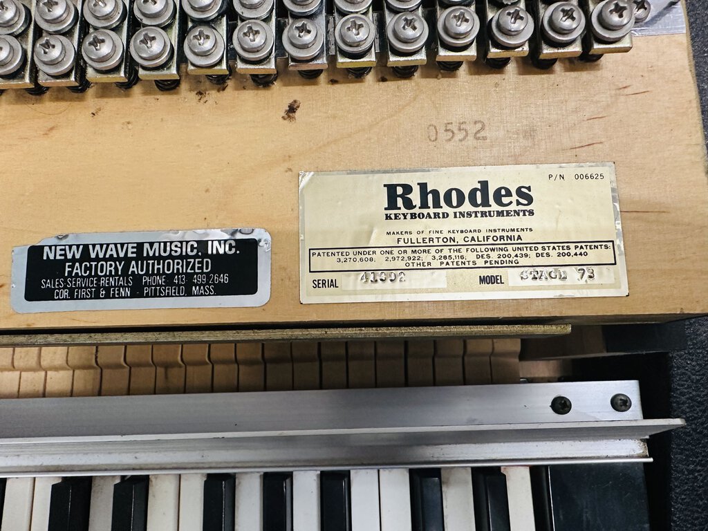 Pre CBS Fender Rhodes 88 Mark 1 Stage Suitcase Piano