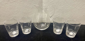 Poolside Acrylic Pitcher and Double Old Fashioned Glasses (5 Piece)