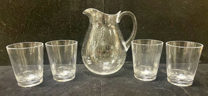 Poolside Acrylic Pitcher and Double Old Fashioned Glasses (5 Piece)