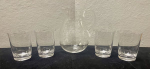 Poolside Acrylic Pitcher and Double Old Fashioned Glasses (5 Piece)