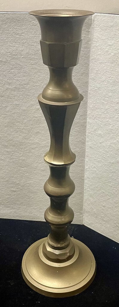 Vintage Brass Tall Candlestick Holder 20"