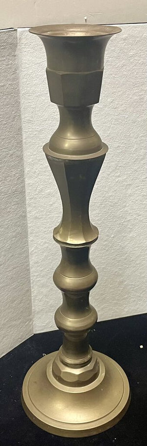 Vintage Brass Tall Candlestick Holder 20"