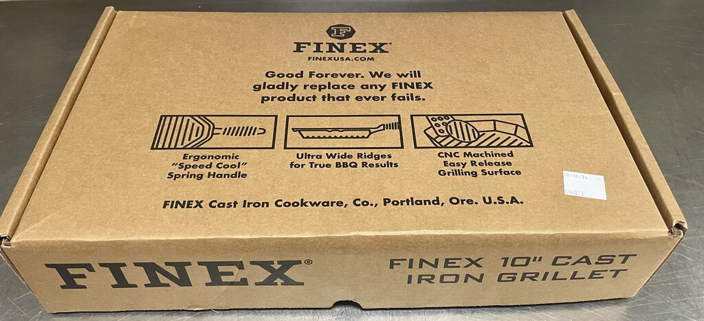 Finex 10" New In Box Season Cast Iron Griddle Pan