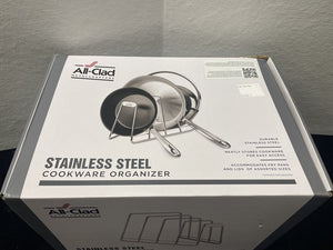 All Clad Stainless Steel Cookware Organizer (New In Box)