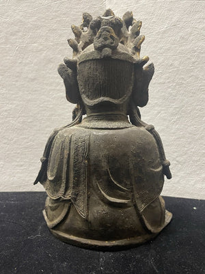 17th C. Chinese Gilt Bronze Quanyin Statue