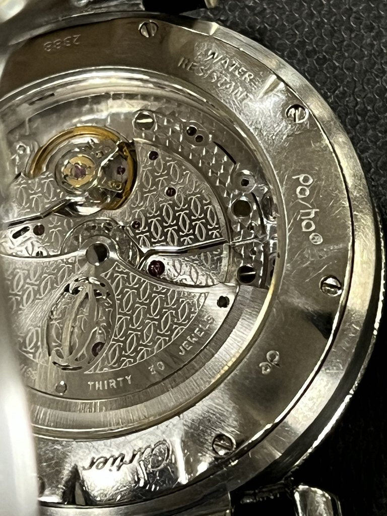 Cartier "Pasha" Stainless Auto GMT Power Reserve