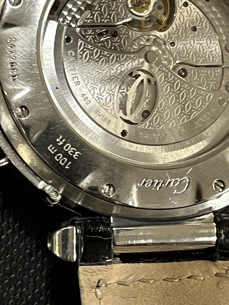 Cartier "Pasha" Stainless Auto GMT Power Reserve