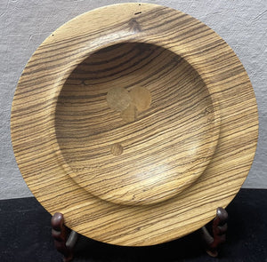 Rex Corbin Myrtle, Zebra, Purple Heart Wood Hand Turned Bowl Set (3 Piece)