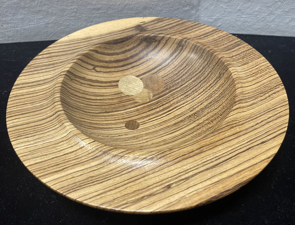 Rex Corbin Myrtle, Zebra, Purple Heart Wood Hand Turned Bowl Set (3 Piece)