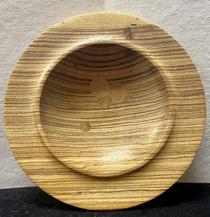 Rex Corbin Myrtle, Zebra, Purple Heart Wood Hand Turned Bowl Set (3 Piece)