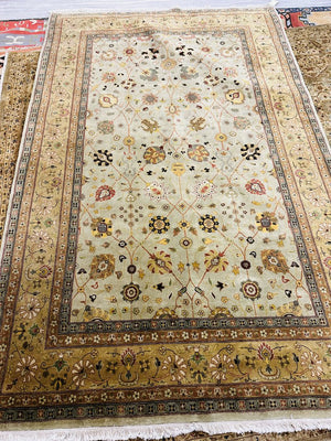 Indo Persian Rajhastan Wool / Cotton Rug 70x111