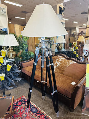 Restoration Hardware Royal Marine Tripod Lamp MSRP $1500