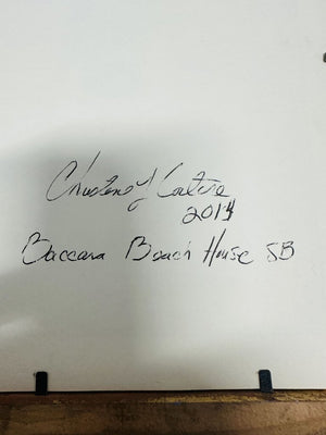 Baccara Beach House Oil painting by by c. cortez by Miss Daisy's Consignment & Auction House