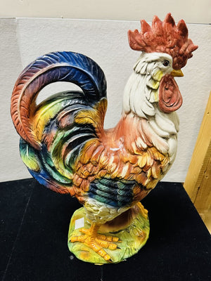 Ceramic Rooster Alberto Statue