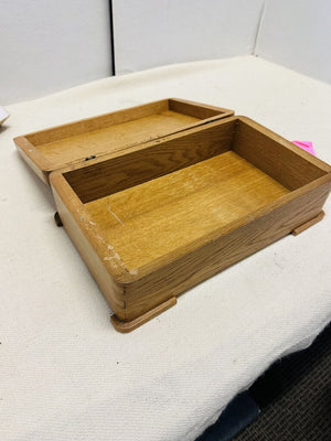 Vintage Oak Box 14x8x5