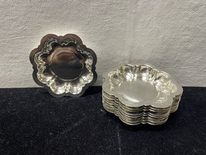 1920's M. Fred Hirsch Co. Inc. Sterling Silver 2oz. Butter Dishes (10 Set)