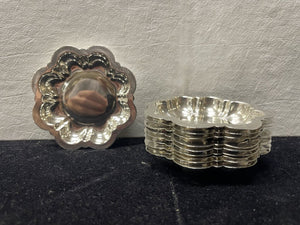 1920's M. Fred Hirsch Co. Inc. Sterling Silver 2oz. Butter Dishes (10 Set)