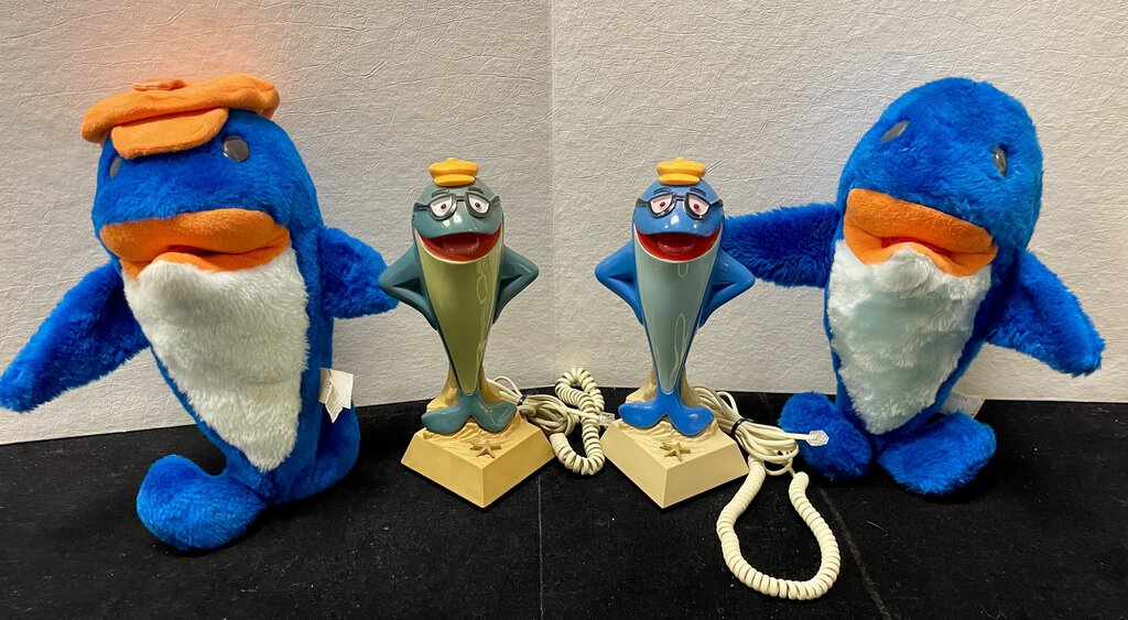 Vintage StarKist Charlie Tuna Collection Plushy and Phone(2 PCS)