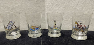 Libby Glass Beachware Juice Glasses 6oz. (4 Set)