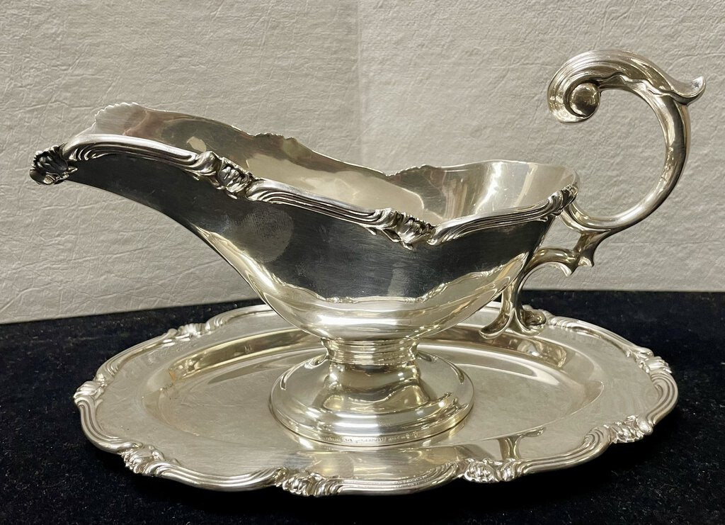 Industria Peruana Plata Esterlina 925 Camusso Silver Gravy Boat