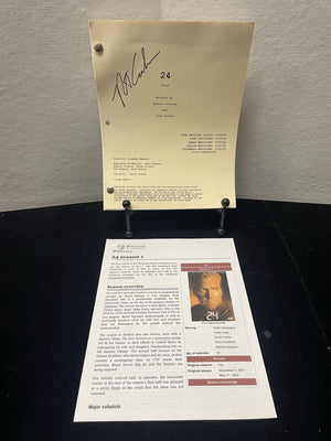 24 Pilot TV Series Signed Script Robert Cochran