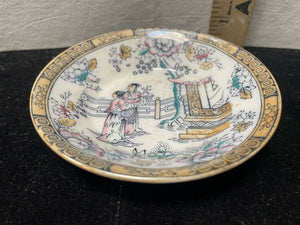 L 19th C. BW and C English Porcelain Tea House Pattern